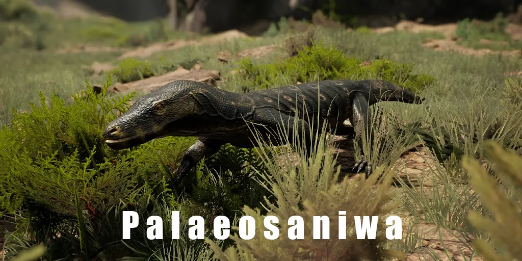 Palaeosaniwa - Ancient monitor lizard AI critter in Path of Titans