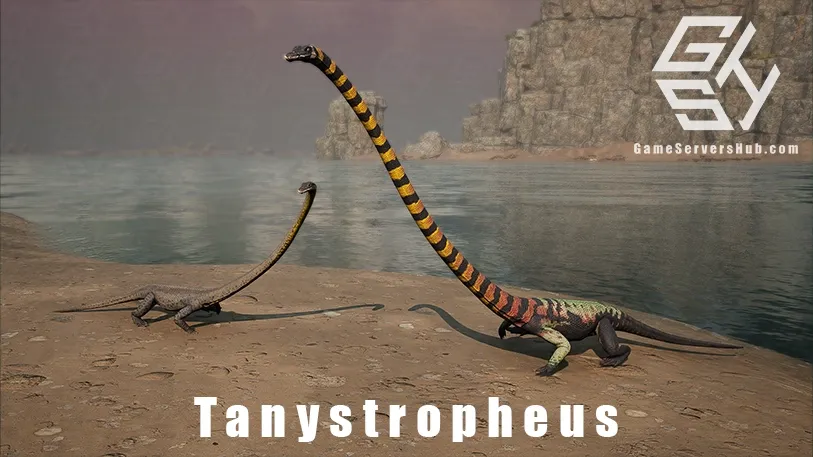 Tanystropheus - Long-necked reptile AI critter in Path of Titans